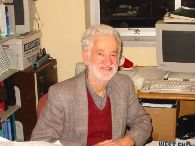 Stephen H. Unger sitting in his office