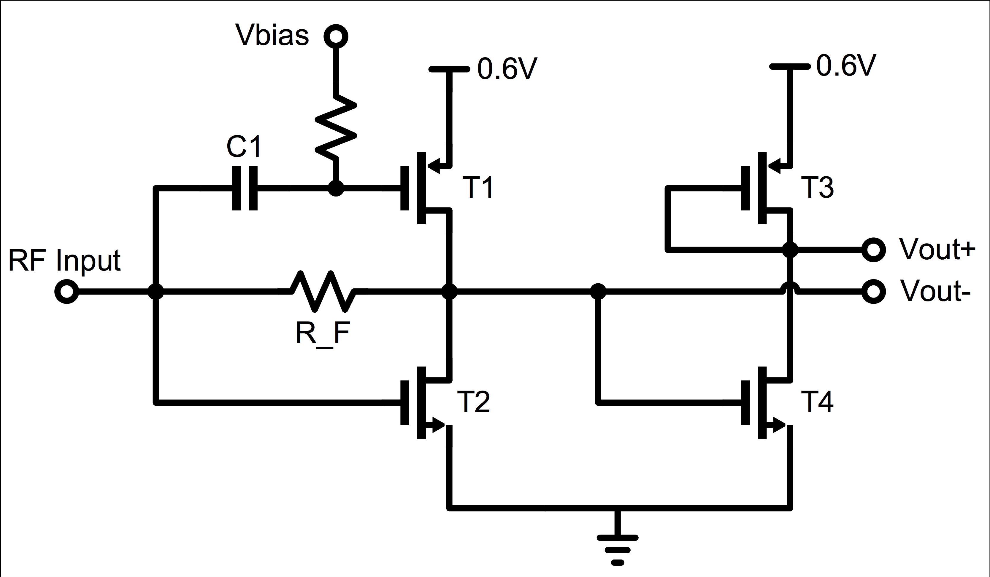 Fig.1 Simplified Schematic of LNA