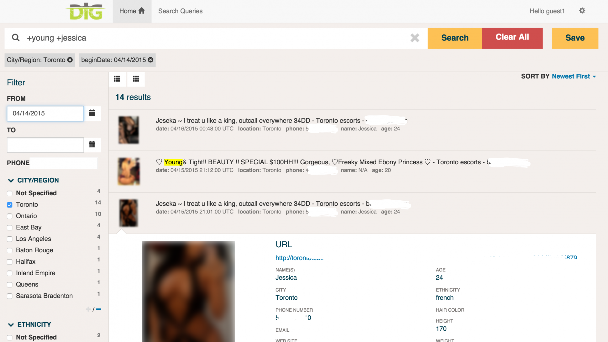 DIG Search Engine DIG Search Engine