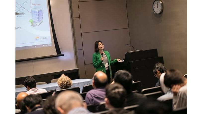 Participants at the Center for Ubiquitous Connectivity's inaugural annual review at Columbia University