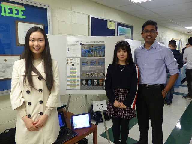 The first prize-winning project was Parallelizing Iris Detection Algorithms, by Erik Su and Zhendong Deng.