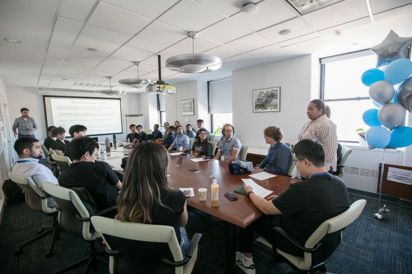 Phd students gathered at their orientation