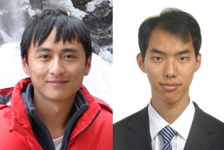 Jin Zhou (left) and Jianxun Zhu (right) Jin Zhou (left) and Jianxun Zhu (right)