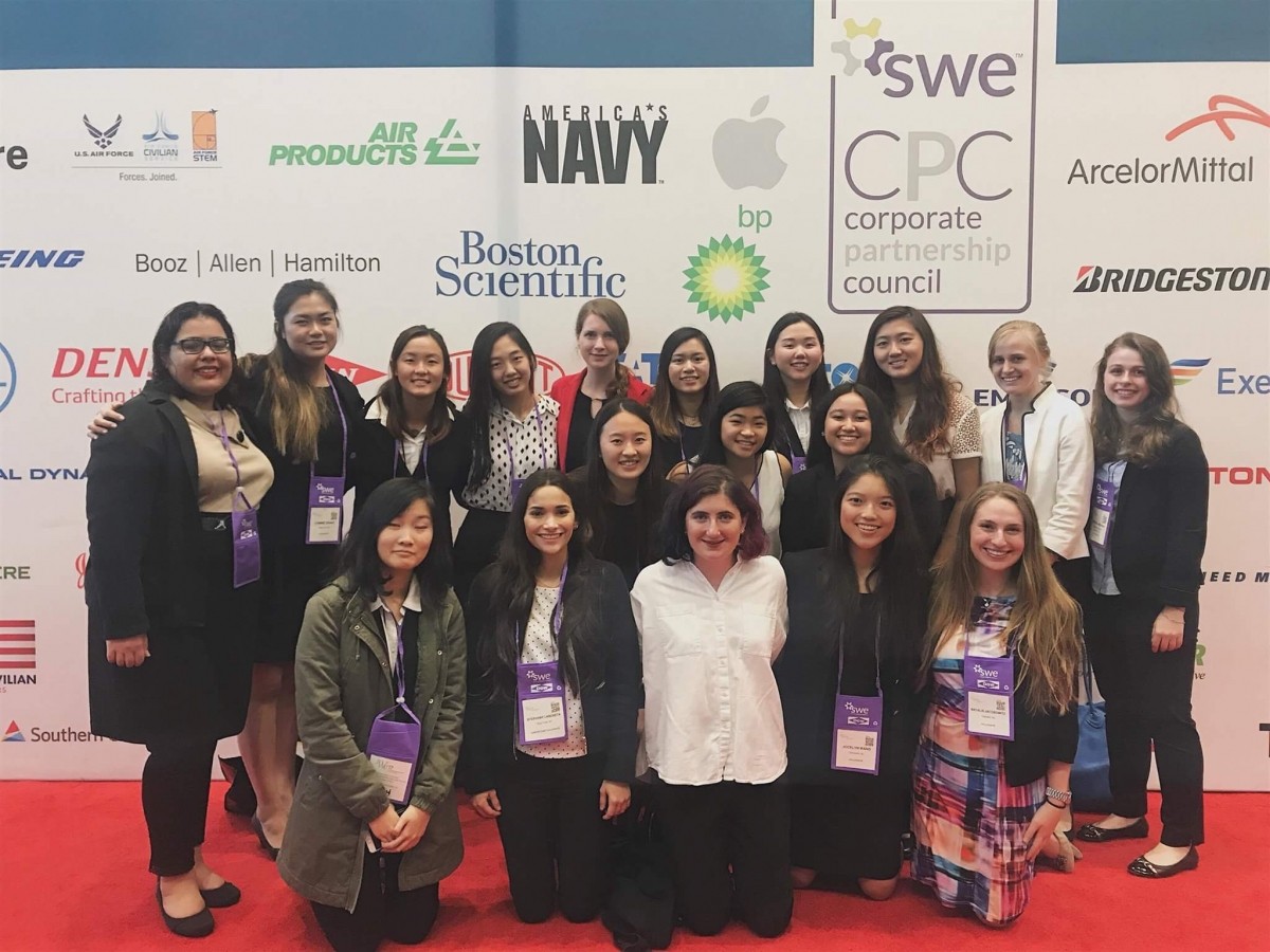 Four EE Students Attend Society of Women Engineers Conference
