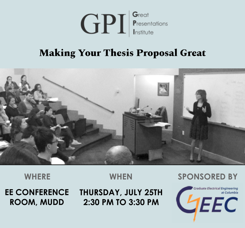 Great Presentations Institute Event Details