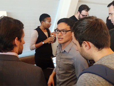 The grand prize was awarded to CLUE, a team led by PhD student Shyuan Yang (center). The grand prize was awarded to CLUE, a team led by PhD student Shyuan Yang (center).