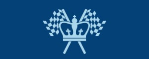 CU Crown with racing flags