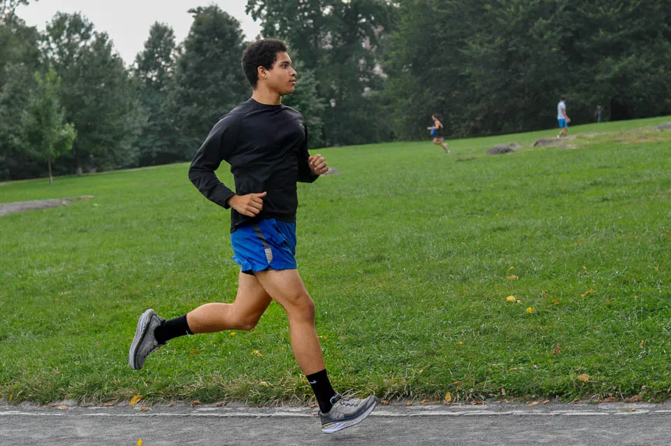 Kaylo runs various routes throughout the city, but perhaps none as often as the central park loop.