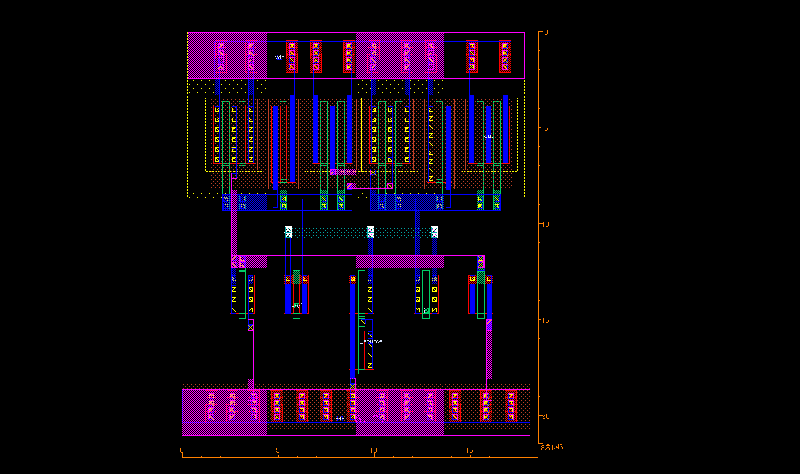 Comparator layout
