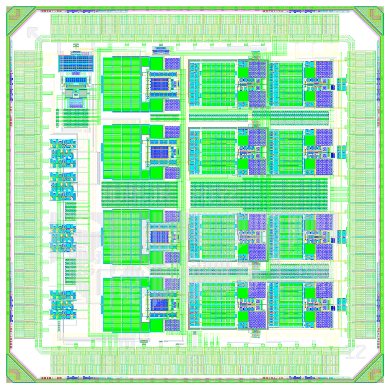 EIT complete layout (Cadence view)