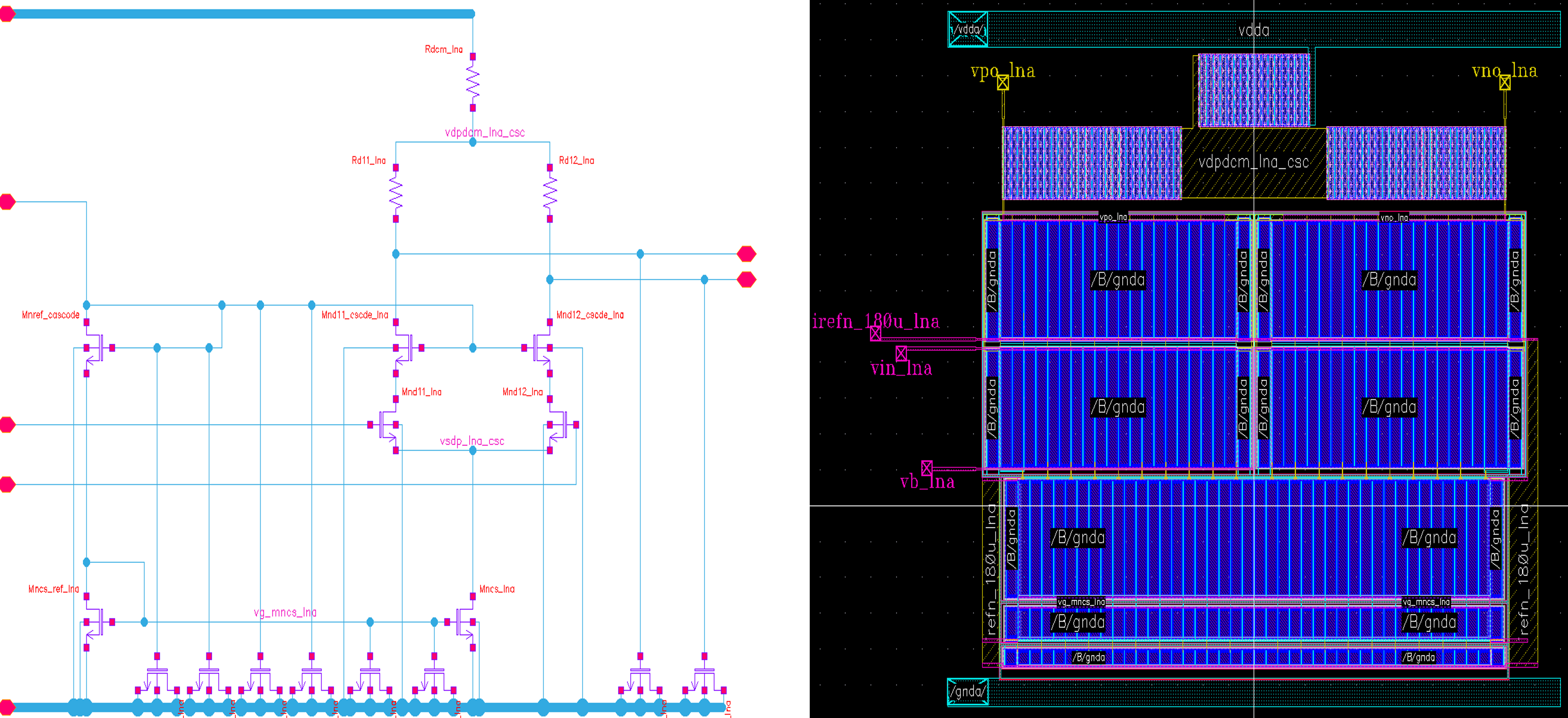 lna layout