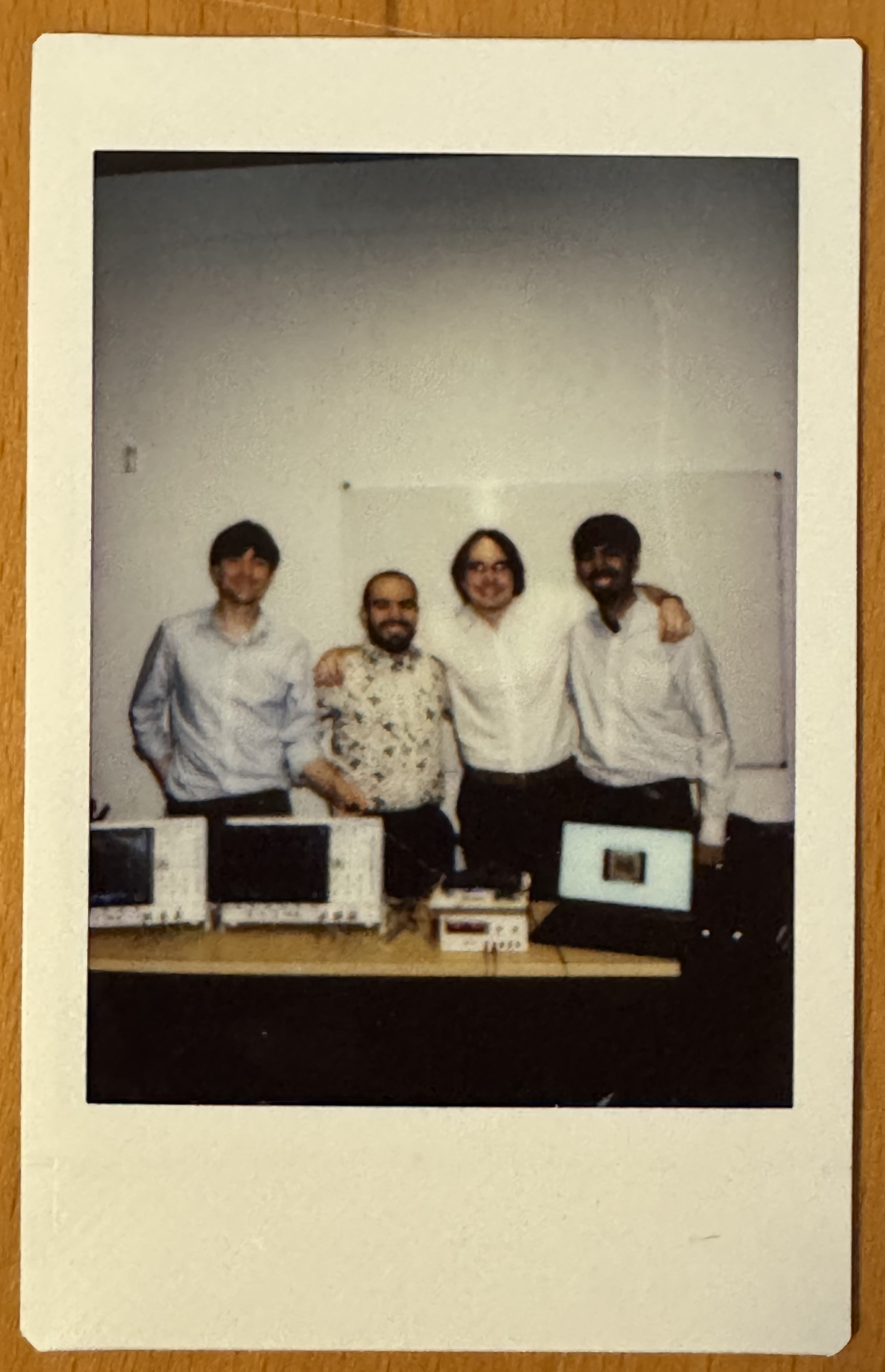 Polaroid of Team LP-PPG with their invaluable TA Berk